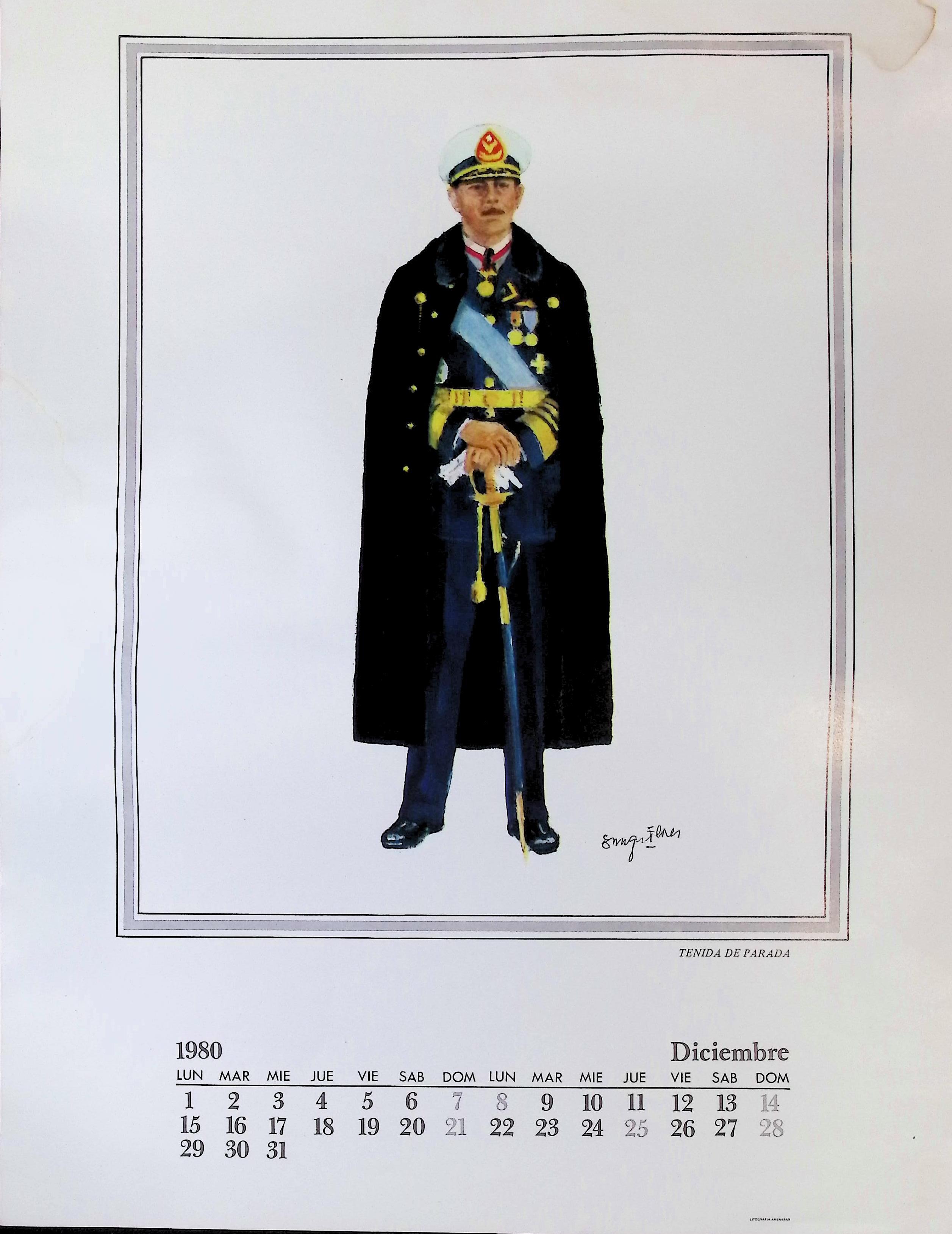 Tenida de Parada — Oficial General