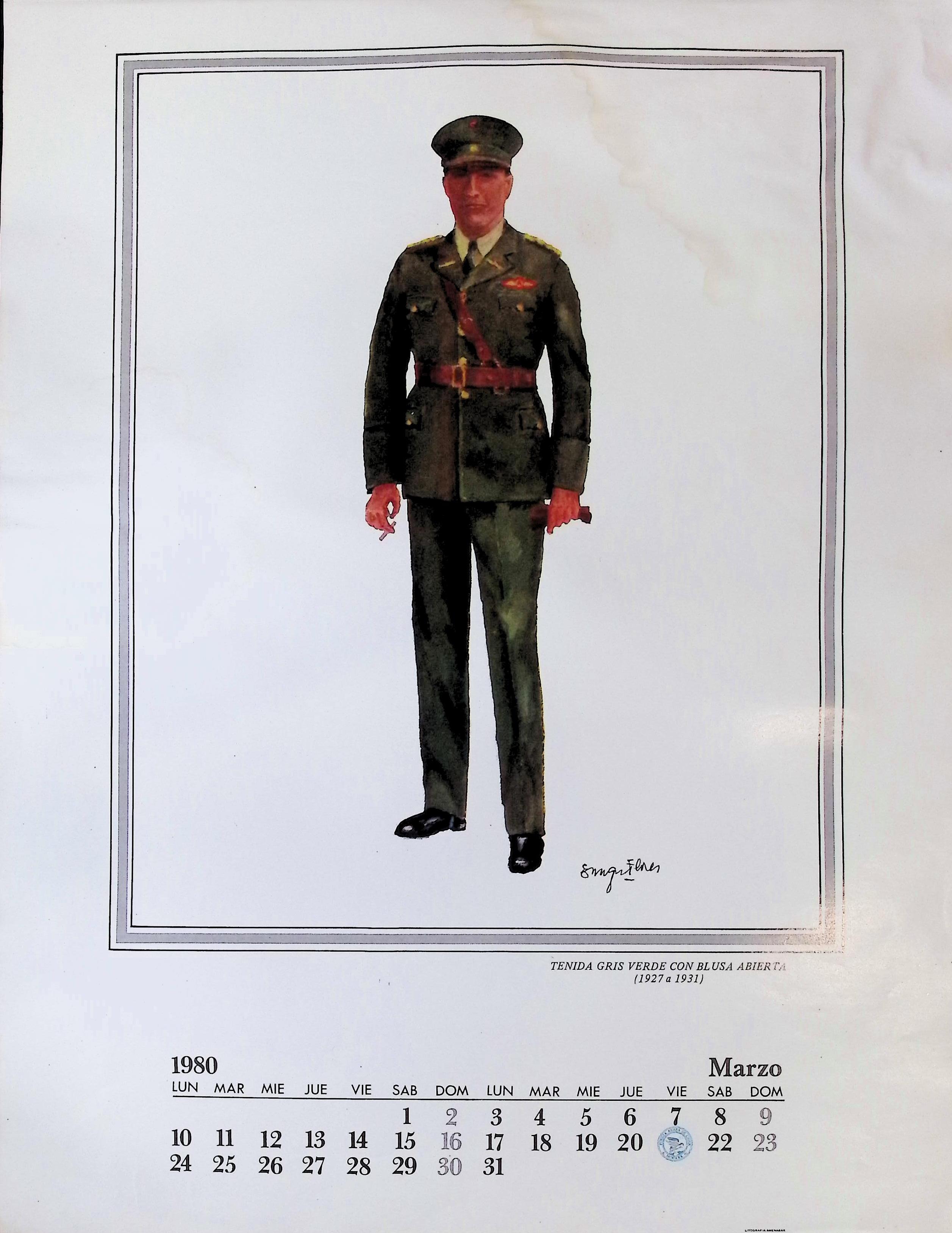 Tenida Gris Verde con Blusa Abierta 1927–1931