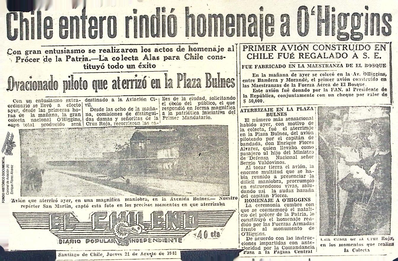 Recorte de prensa 5 sobre Alas para Chile